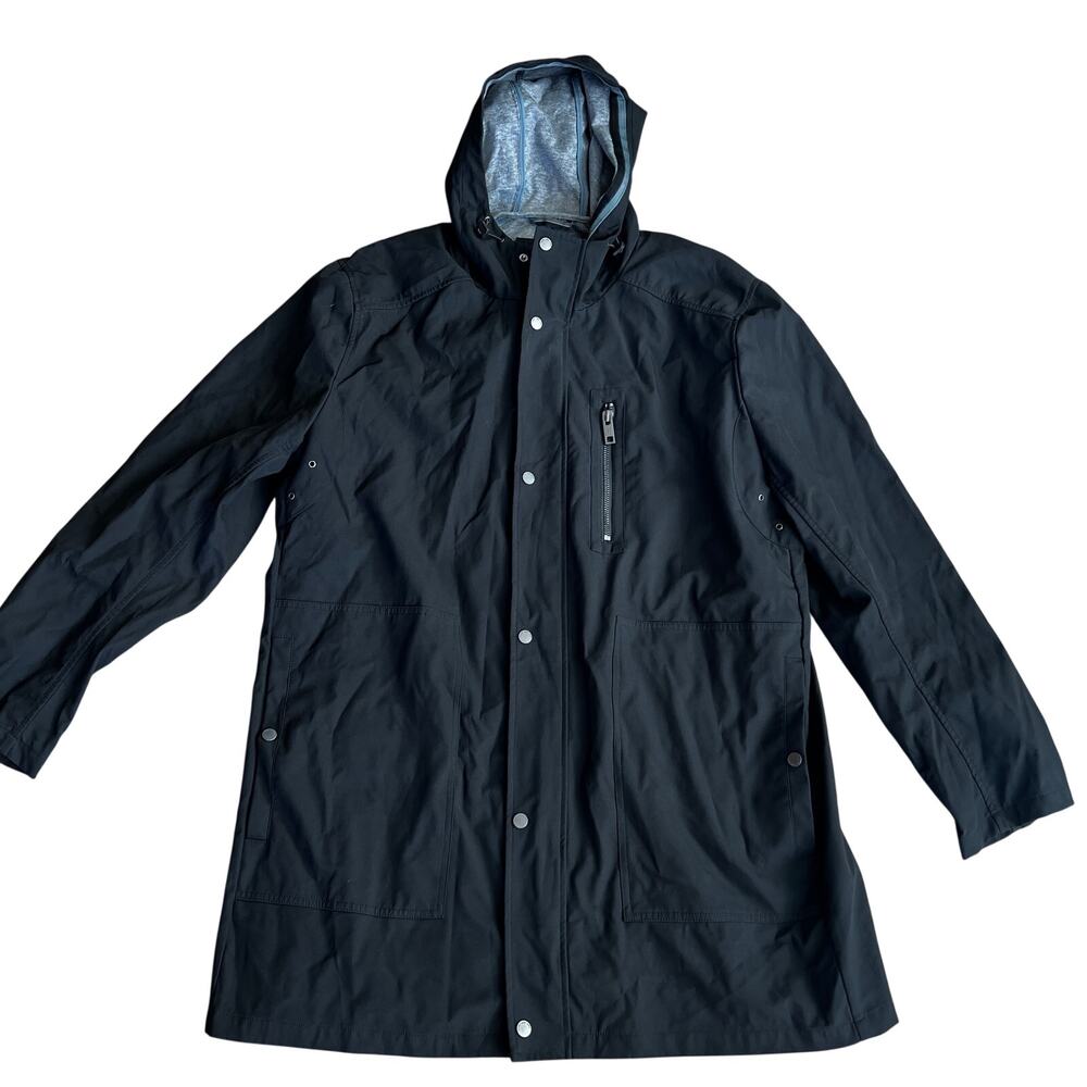 MARC NEW YORK ANDREW MARC Men's Water-Resistant Hooded Jacket Size XXL In Black